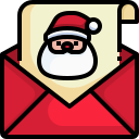 Santa claus,Greeting,Santa,Xmas,Celebration,Card,Happy,Christmas card,Envelope